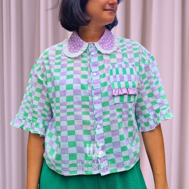 Chemise upcyclée Stella – Taille M/L