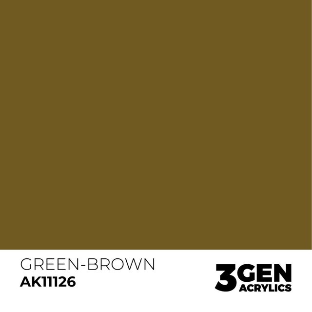 3rd Gen. Acrylics 126 Green Brown
