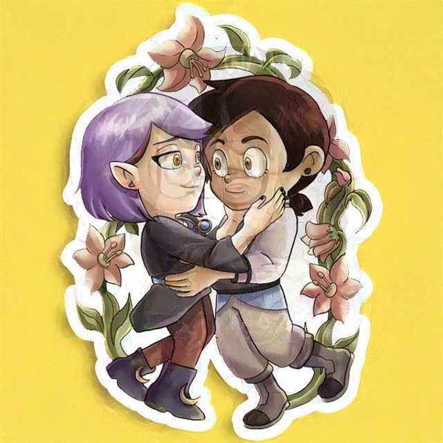 Witches in love Sticker