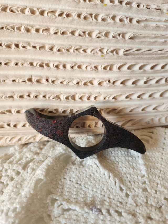 Bague de lecture noir et rouge