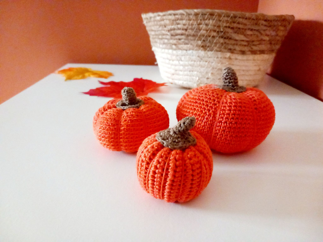 Lot de 3 citrouilles