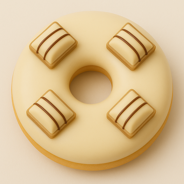 Donut Vanille Bueno White