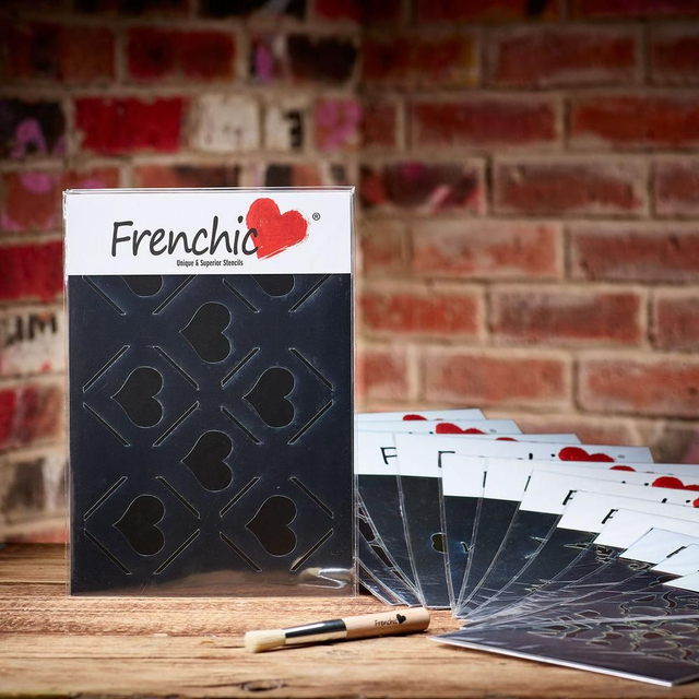 Diamond Hearts Stencil 