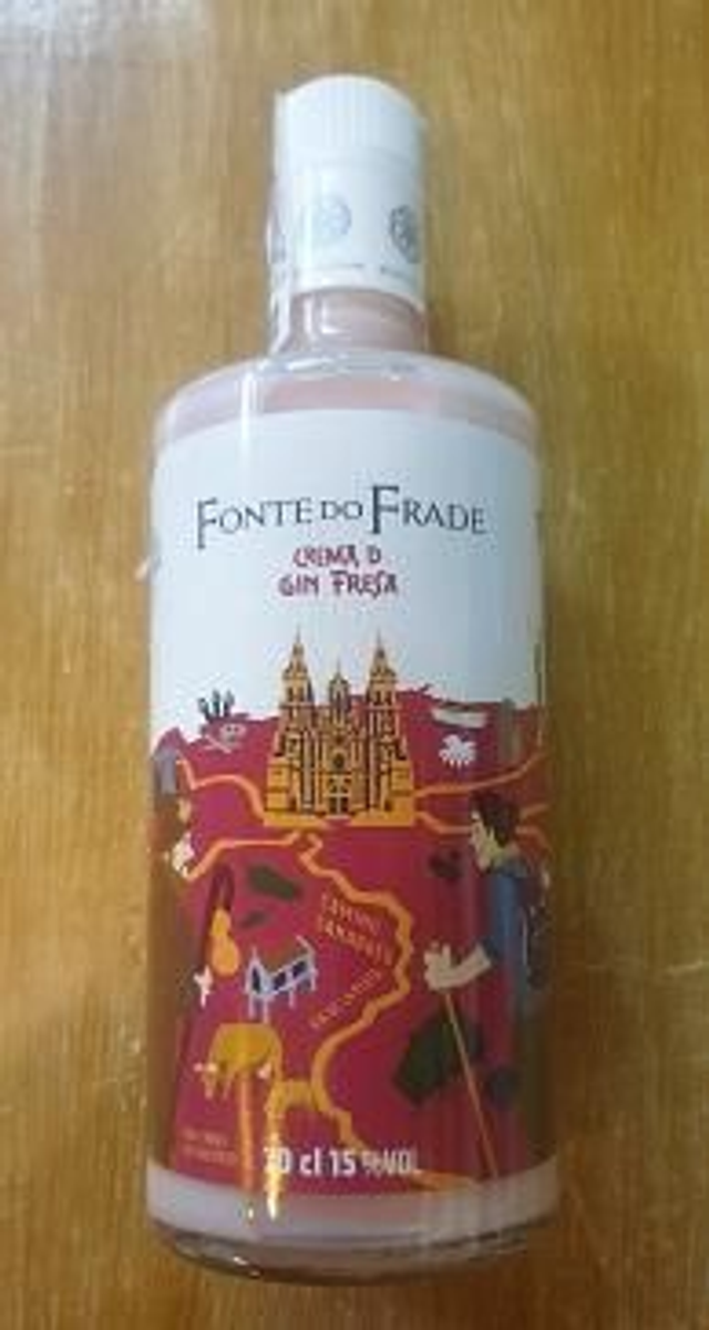 Licor Crema Gin de Fresa 70 cls.  FONTE DO FRADE