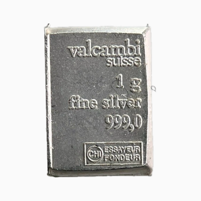 Valcambi Fine 1g Fine Silver Bullion Bar