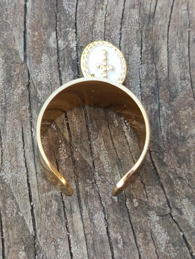 Bague manchette réglable "Aantar Jyoti" – Lumière intérieure