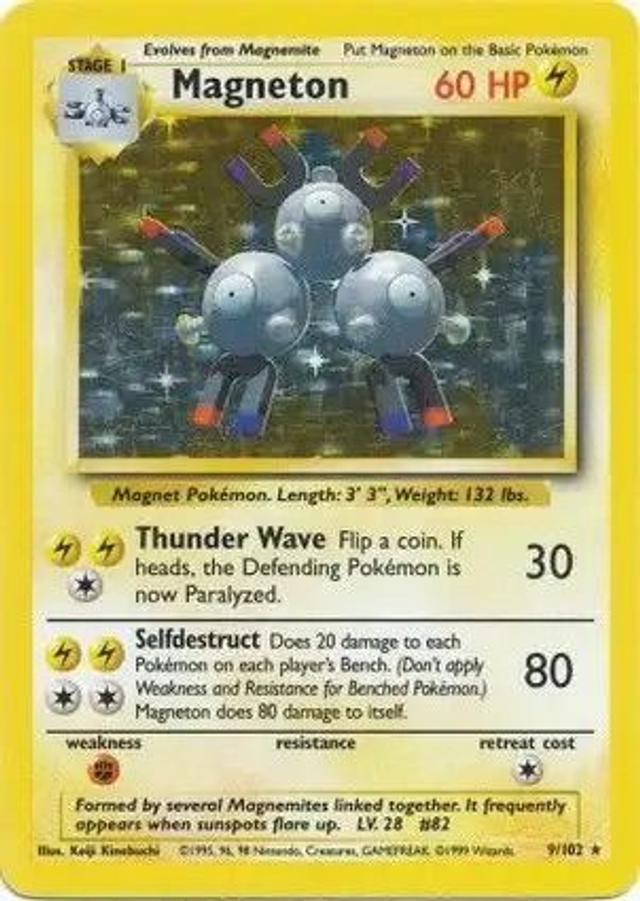 Magneton - 09/102 (Base Set Unlimited)