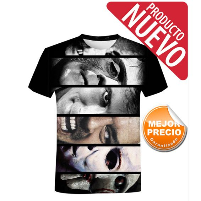 Camiseta Personajes Terror