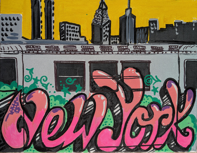 NEW YORK Original Canvas by James Jessop