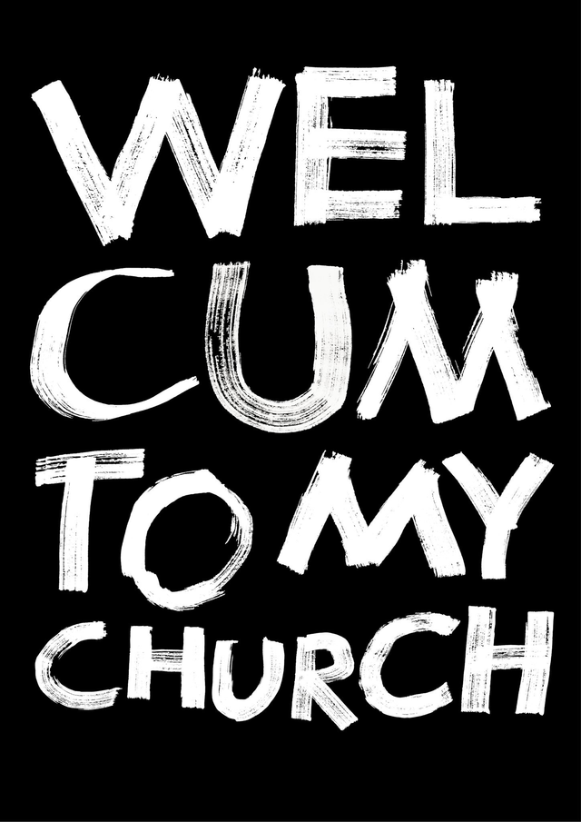'WELCUM TO MY CHURCH' art book