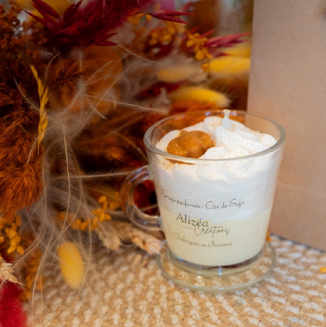 Bougie Tasse « Citrouille blanche » - 160g