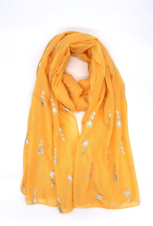 *FOULARD JAUNE PISSENLIT