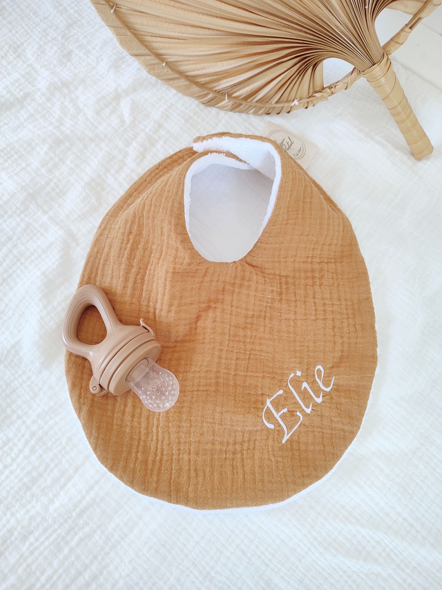 Bavoir personnalisable  tissu uni