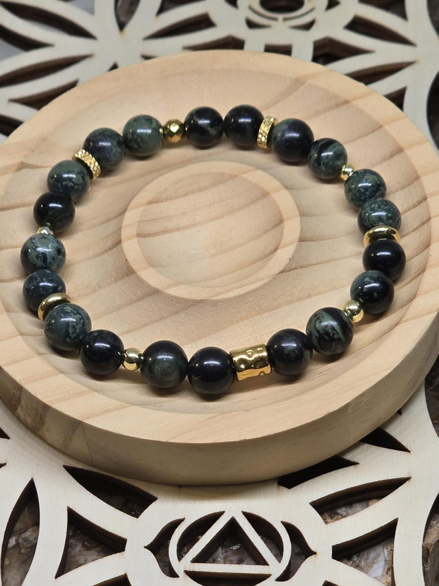 Bracelet Jaspe Kambaba 0,8 cm 