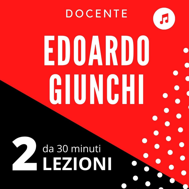 EC302 - 2 LEZIONI di chitarra da 30 minuti - docente Edoardo Giunchi