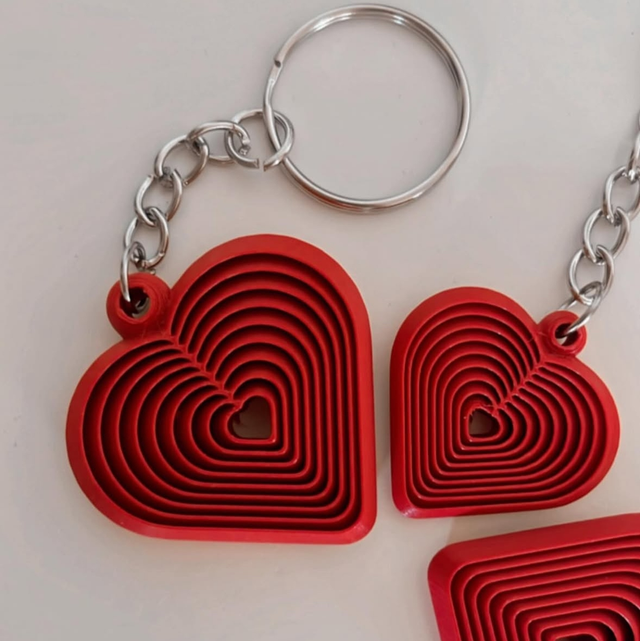 Heart Fidget Keychain 