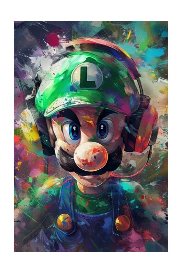 Luigi Gaming Art Print