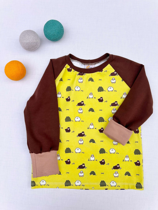 T-shirt manches longues «Saute-mouton» vert anis