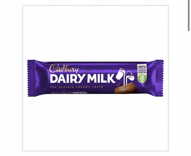 Cadbury Dairy Milk Chocolate Bar 45g