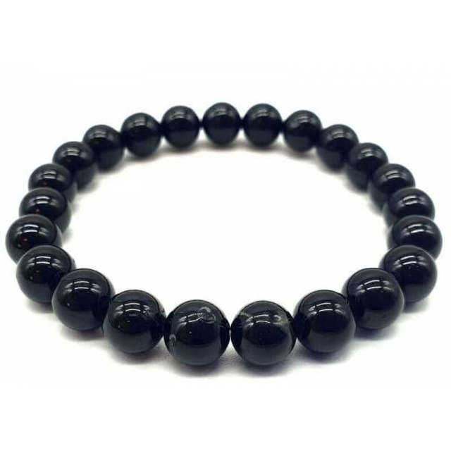 Bracelet Tourmaline noire 8 mm 