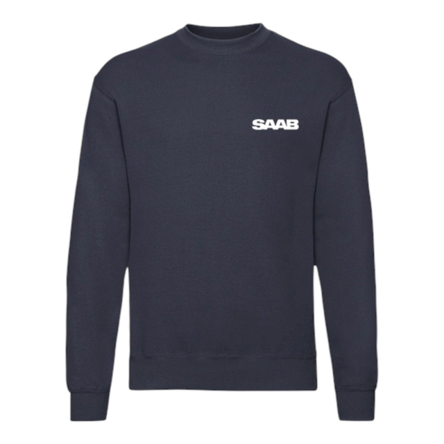 Sweater met geborduurd Saab-logo dark navy