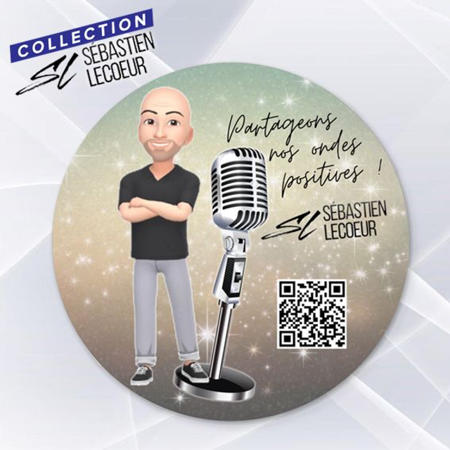 STICKER SEBASTIEN LECOEUR PAILETTES