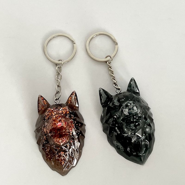 Porte-clés Tête de loup