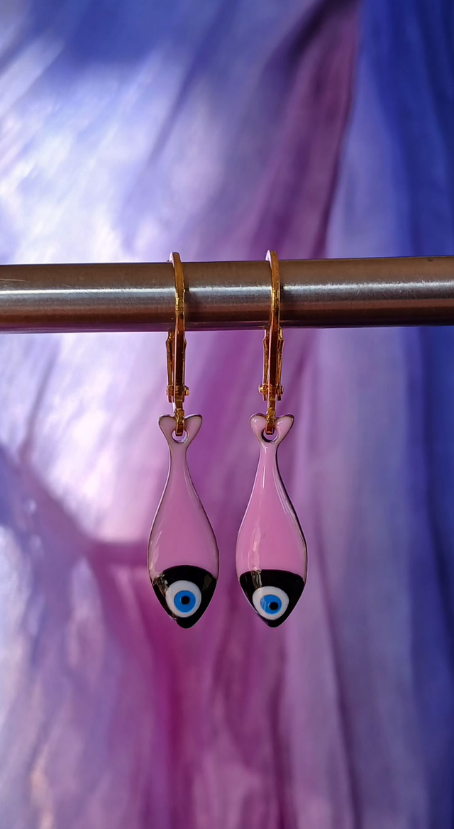 Boucles d'oreilles petit poisson (coloris au choix)