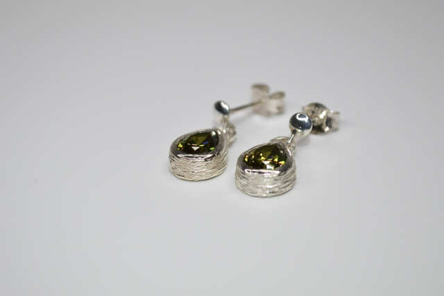 Boucles d’oreilles vertes