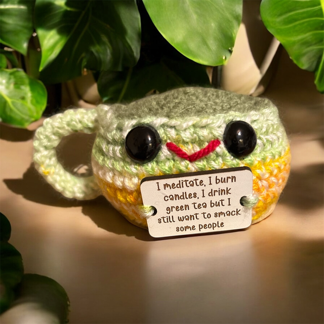 Crocheted Positive Pal (Green Tea)