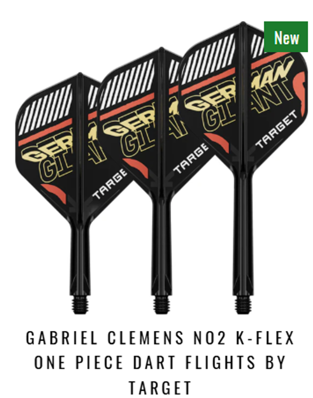 Gabriel Clemens No2 K-Flex One Piece Dart Flights by Target
