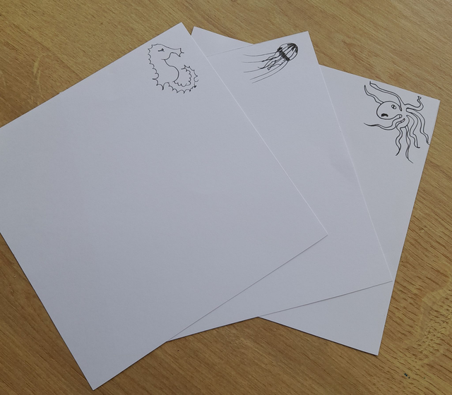 Greetings Cards - Seascapes and Shells (Handmade)