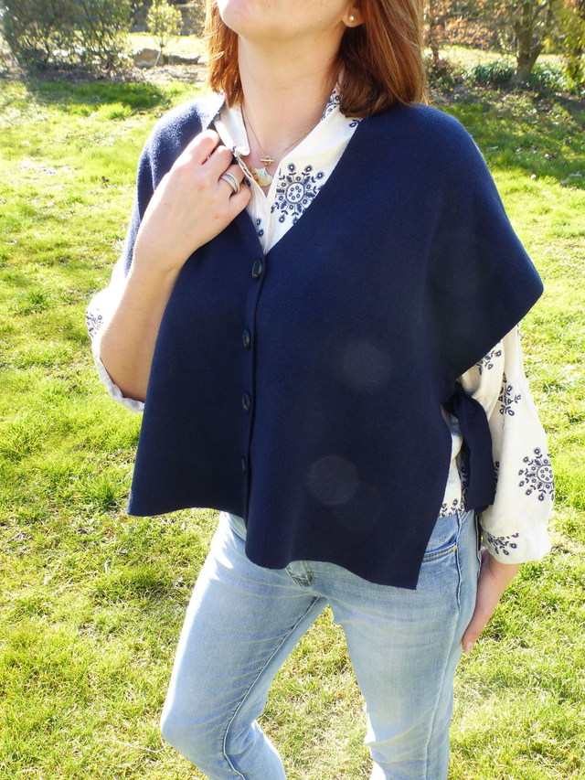 gilet bollero marine 