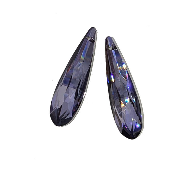 Fancy Drop, Silver Grey, 50x14mm