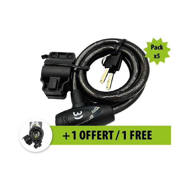 Antivol 1M20  5+1 offert