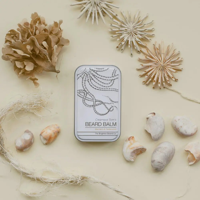 Creampot Tom's Mandarin and Cedarwood Beard Balm by the Brighton Beard Companhy