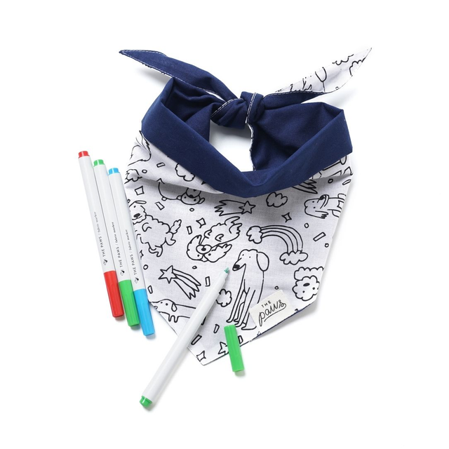 The Paws - Colouring Bandana For Kids &amp; Adults