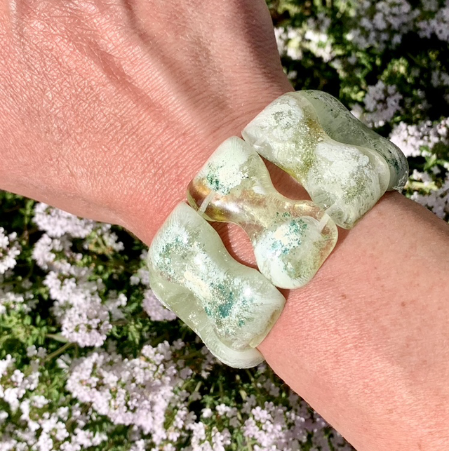 Bracelet Papillon - vert d’eau volupté 