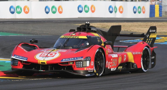 Ferrari 499P #50 5th Le Mans 2023 A.Vuoco M. Molina N. Nielsen Bburago 1:18