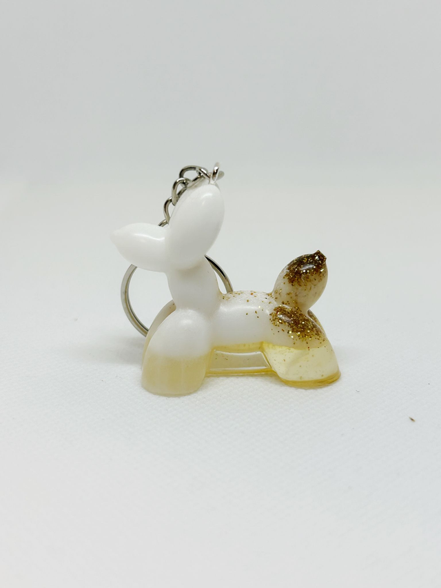 Porte-clé chien ballon