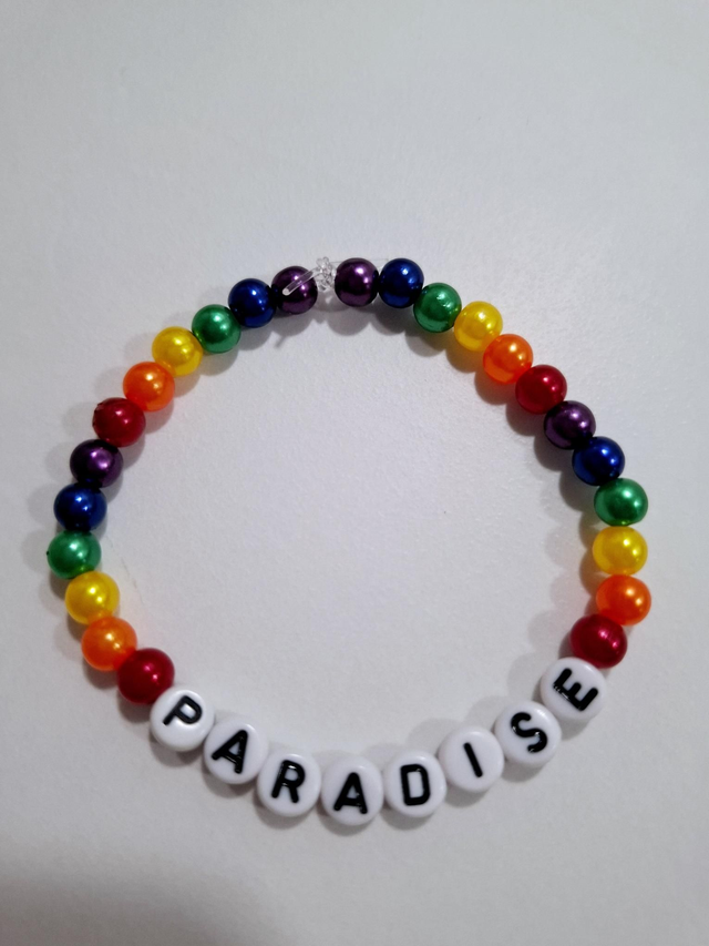 Paradise rainbow beaded bracelet