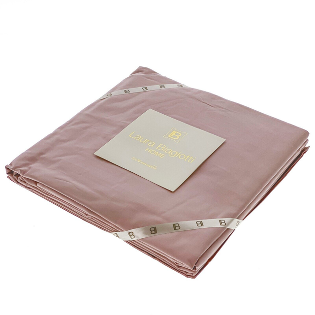 Lenzuola Matrimoniali "Laura Biagiotti" Cotone Percalle ROSA