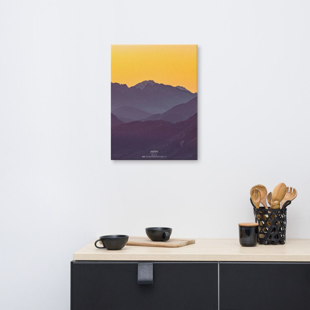 Canvas Sunset mountain