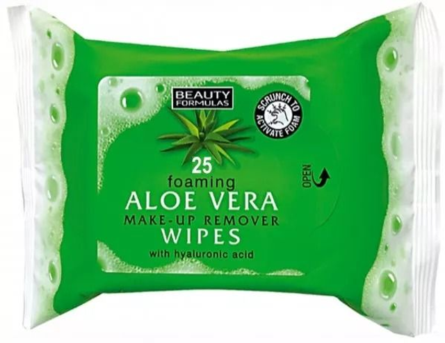 Beauty Formulas: Aloe Vera Make up Remover Wipes 25's
