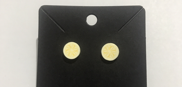 Children Yellow Earrings - CYE07