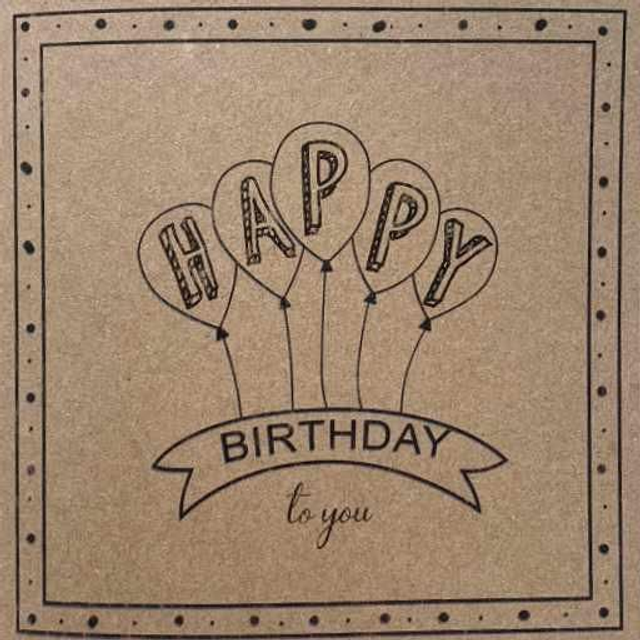 Happy Birthday Balloons Banner