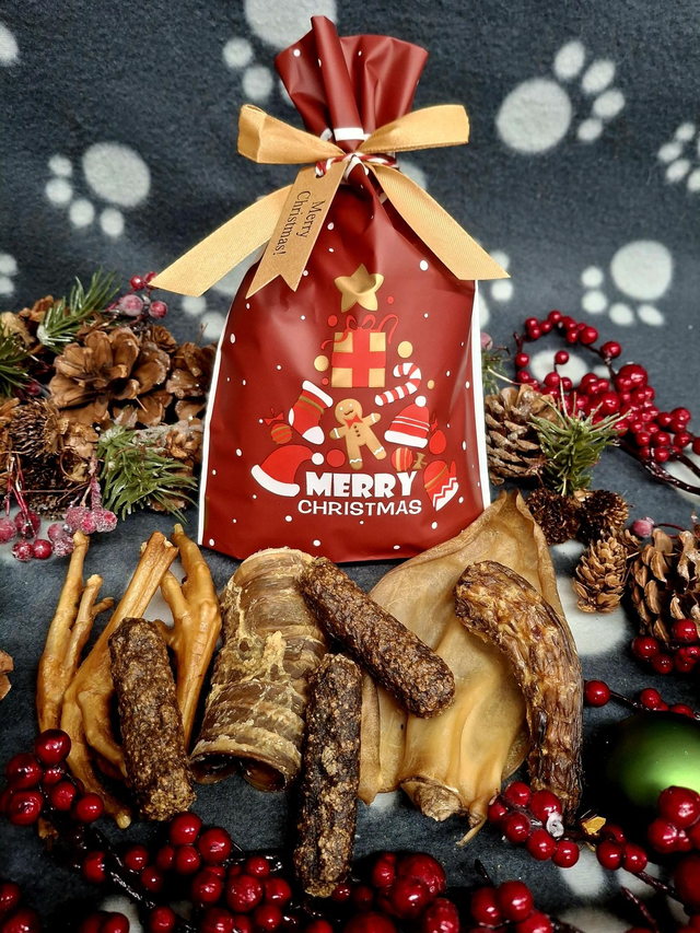 Christmas Gift Bag - Natural or Biscuit