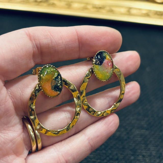 Boucles d’oreilles Anneau Terra cotta