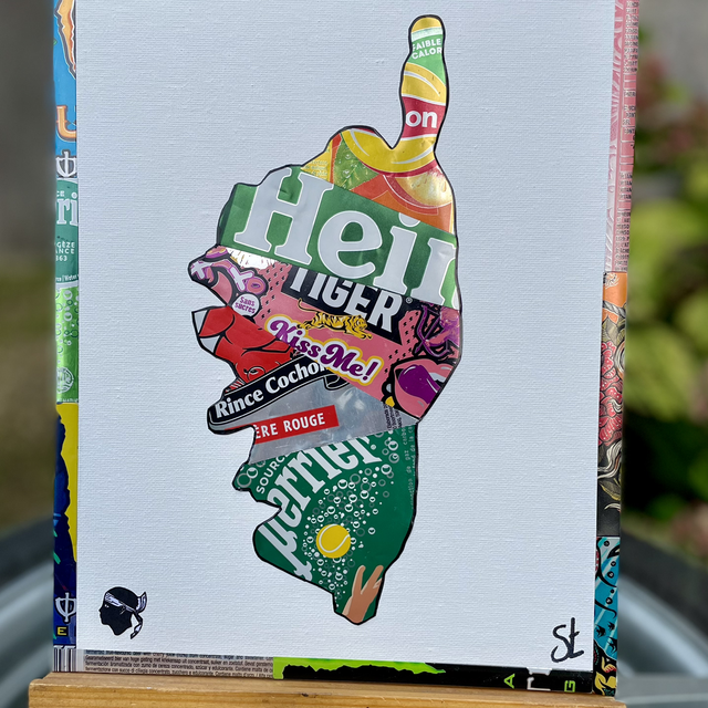 Tableau carte de la Corse 