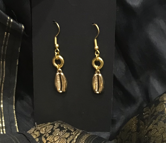 Gold Colour Dangling Earrings- GCD71